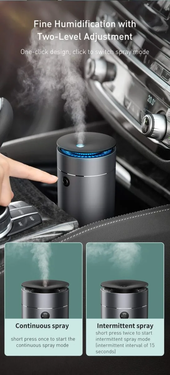 Baseus Time Aromatherapy machine humidifier 75ml Dark gray