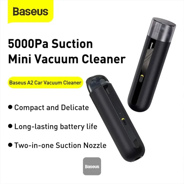 Baseus A2 Car Vacuum Cleaner (5000pa) Black