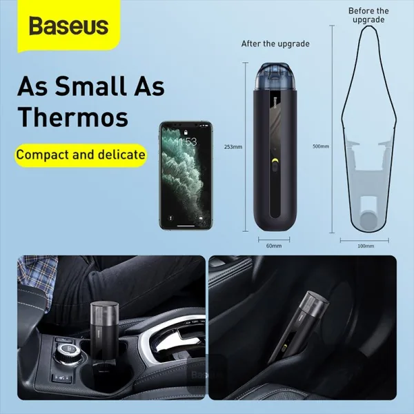 Baseus A2 Car Vacuum Cleaner (5000pa) Black